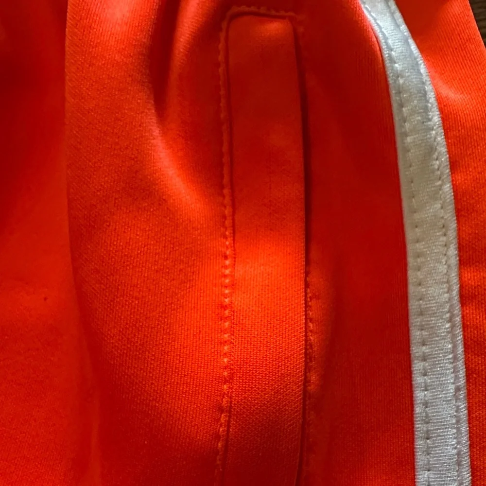 Old School Glory Bright Orange Athletic Shorts with White Trim - Picture 3 of 8